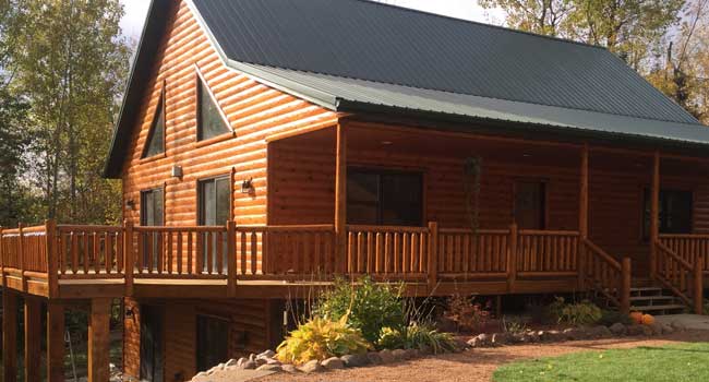 Professional Painting & Staining Log Cabins Rhinelander & Weston Wisconsin